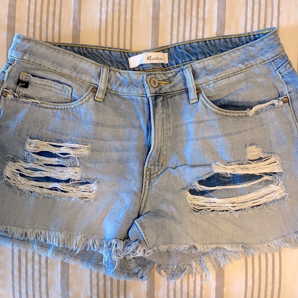 Kancan Size 13 (30) Jean Shorts, Distressed Details, Like New Condition!